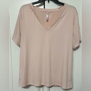 V-Neck Pink Women's Top